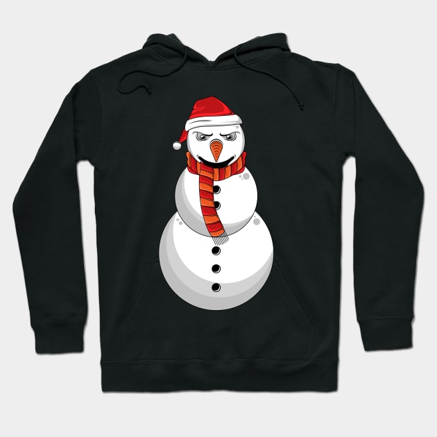 Funny Snowman Hoodie by Markus Schnabel